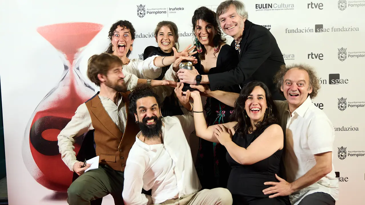 Premiados en la XXVIII edición de los Premios Max de las Artes Escénicas que este año se ha celebrado en el Teatro Gayarre de Pamplona. IÑIGO ALZUGARAY