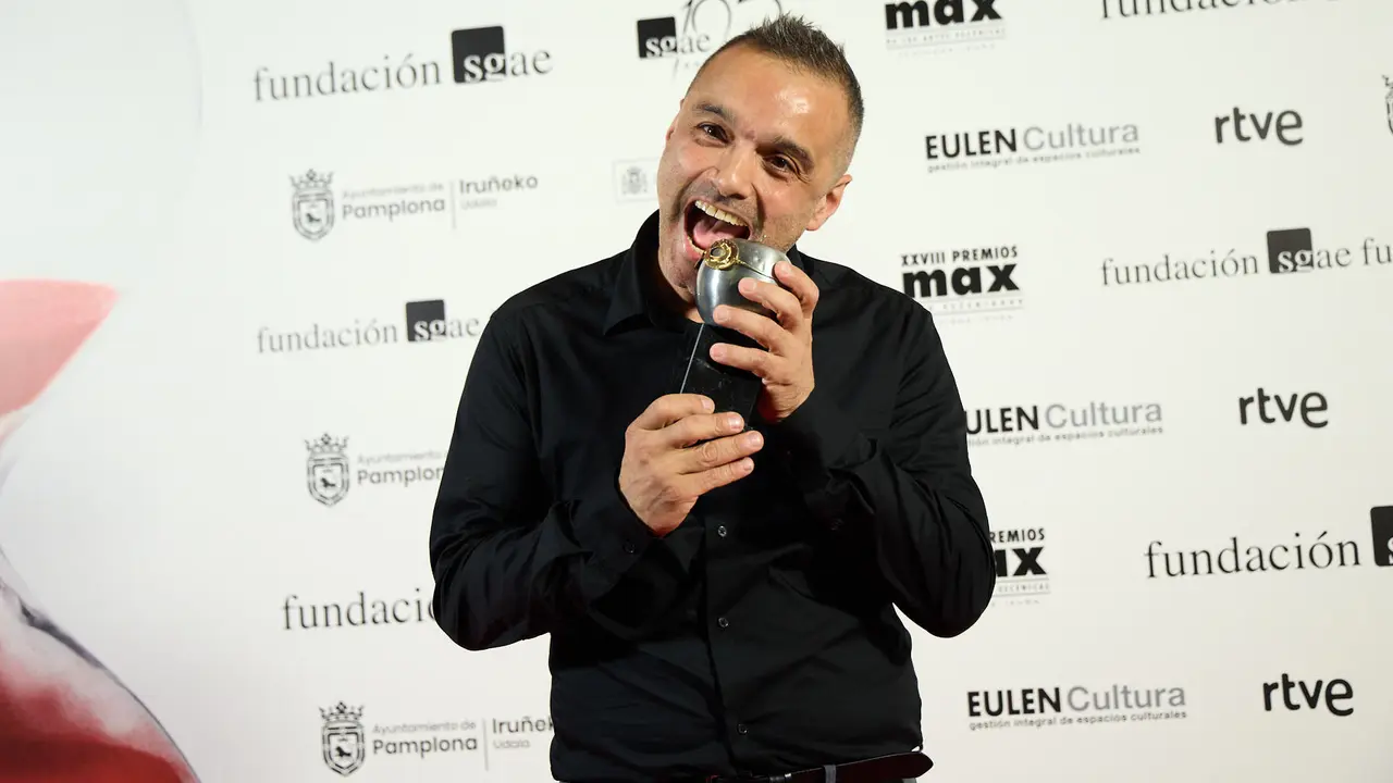 Premiados en la XXVIII edición de los Premios Max de las Artes Escénicas que este año se ha celebrado en el Teatro Gayarre de Pamplona. IÑIGO ALZUGARAY