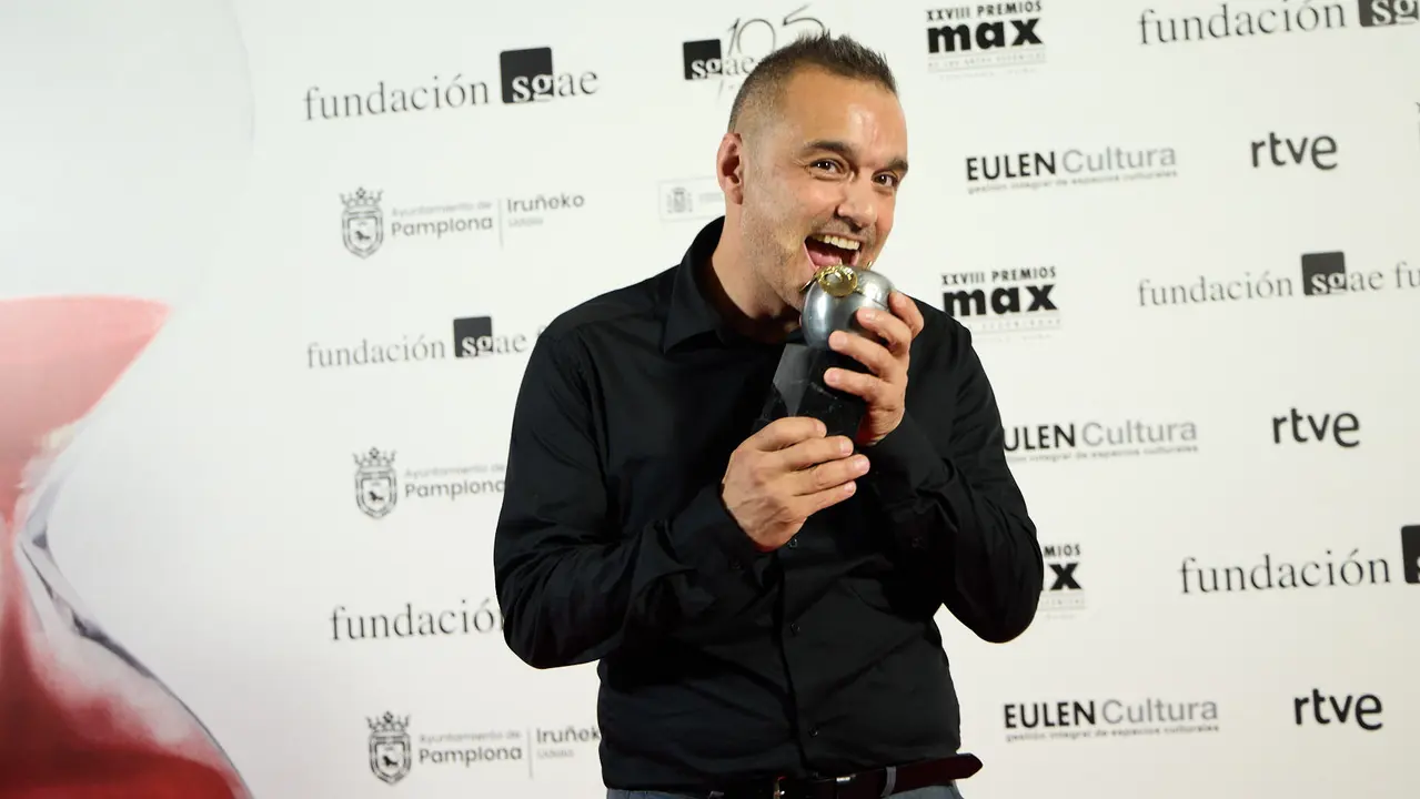 Premiados en la XXVIII edición de los Premios Max de las Artes Escénicas que este año se ha celebrado en el Teatro Gayarre de Pamplona. IÑIGO ALZUGARAY