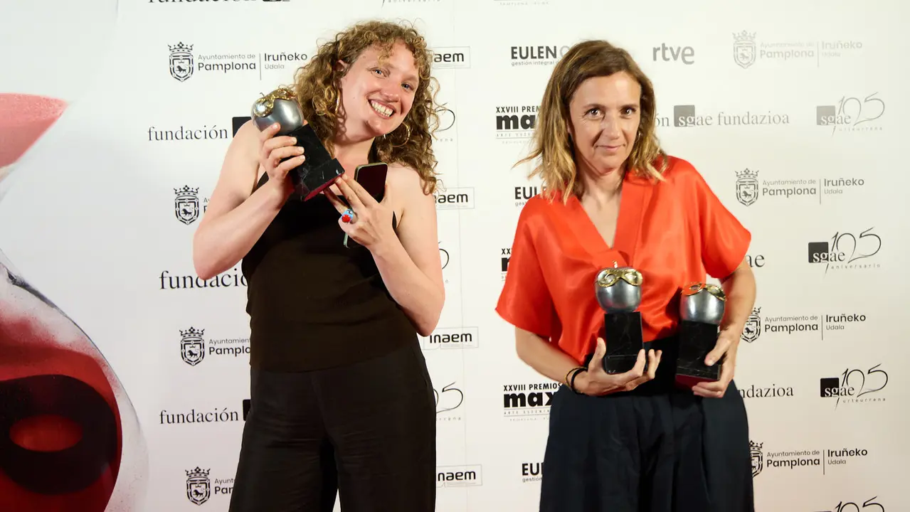 Premiados en la XXVIII edición de los Premios Max de las Artes Escénicas que este año se ha celebrado en el Teatro Gayarre de Pamplona. IÑIGO ALZUGARAY
