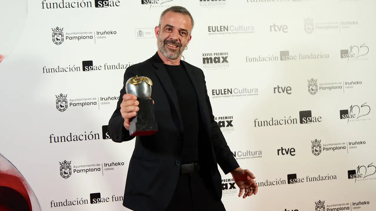 Premiados en la XXVIII edición de los Premios Max de las Artes Escénicas que este año se ha celebrado en el Teatro Gayarre de Pamplona. IÑIGO ALZUGARAY