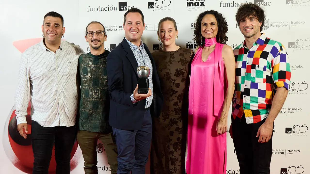 Premiados en la XXVIII edición de los Premios Max de las Artes Escénicas que este año se ha celebrado en el Teatro Gayarre de Pamplona. IÑIGO ALZUGARAY