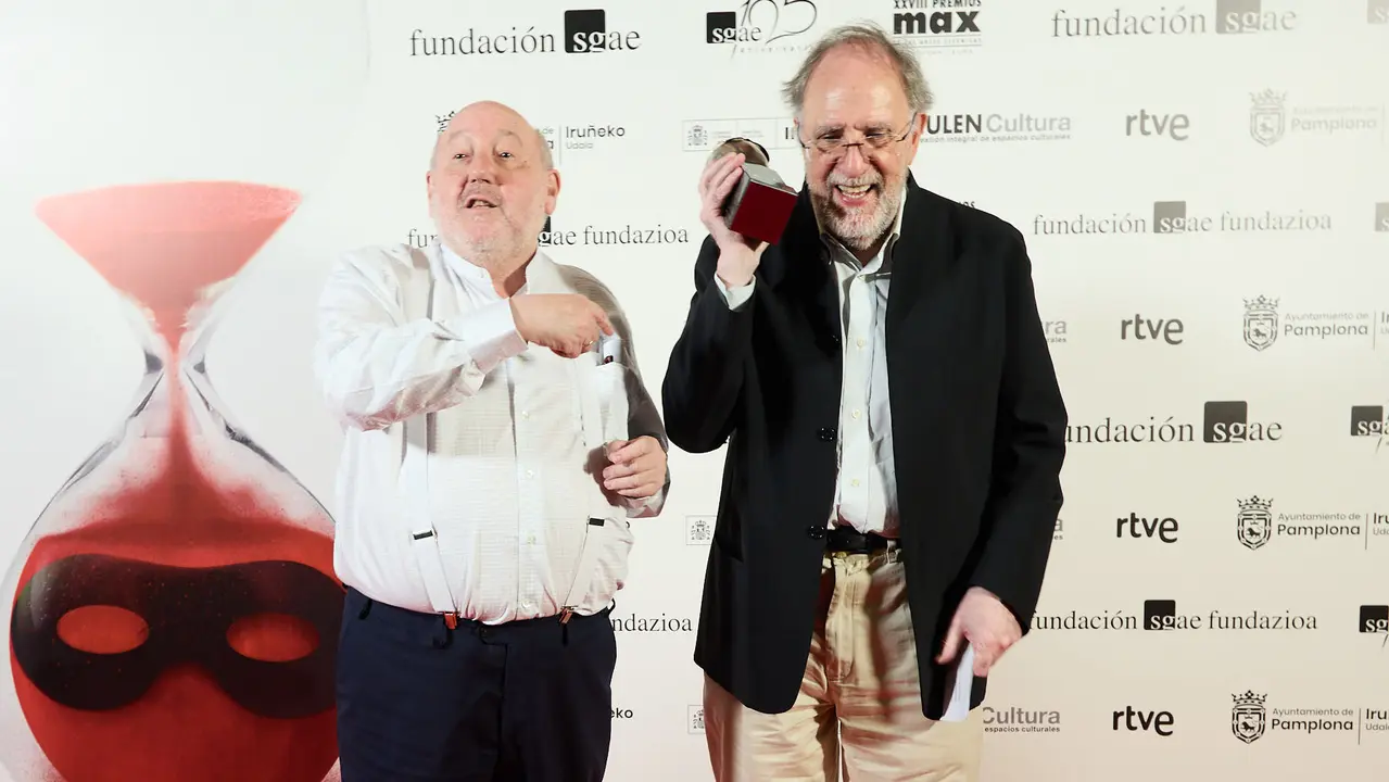 Premiados en la XXVIII edición de los Premios Max de las Artes Escénicas que este año se ha celebrado en el Teatro Gayarre de Pamplona. IÑIGO ALZUGARAY