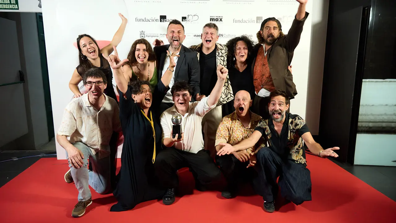 Premiados en la XXVIII edición de los Premios Max de las Artes Escénicas que este año se ha celebrado en el Teatro Gayarre de Pamplona. IÑIGO ALZUGARAY