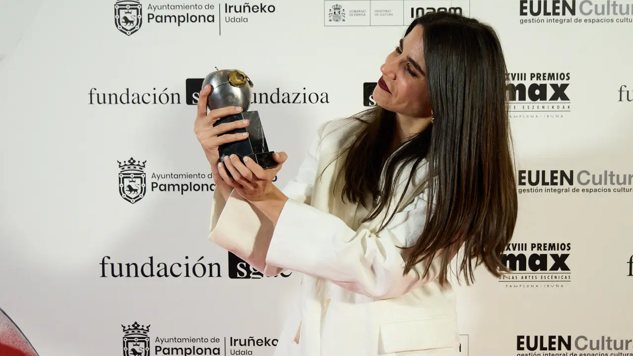 Premiados en la XXVIII edición de los Premios Max de las Artes Escénicas que este año se ha celebrado en el Teatro Gayarre de Pamplona. IÑIGO ALZUGARAY