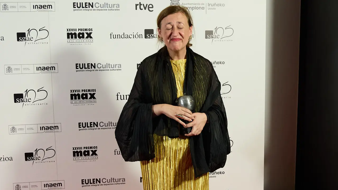 Premiados en la XXVIII edición de los Premios Max de las Artes Escénicas que este año se ha celebrado en el Teatro Gayarre de Pamplona. IÑIGO ALZUGARAY