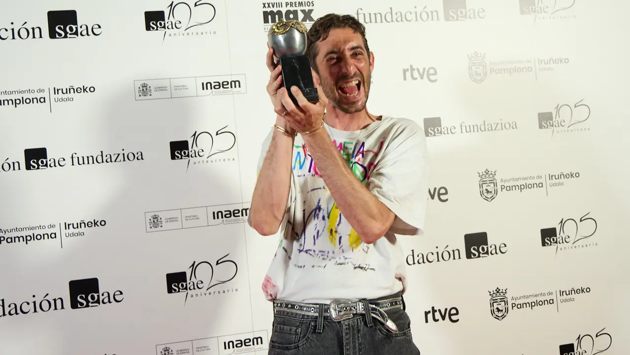Premiados en la XXVIII edición de los Premios Max de las Artes Escénicas que este año se ha celebrado en el Teatro Gayarre de Pamplona. IÑIGO ALZUGARAY