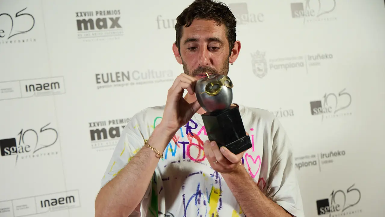 Premiados en la XXVIII edición de los Premios Max de las Artes Escénicas que este año se ha celebrado en el Teatro Gayarre de Pamplona. IÑIGO ALZUGARAY