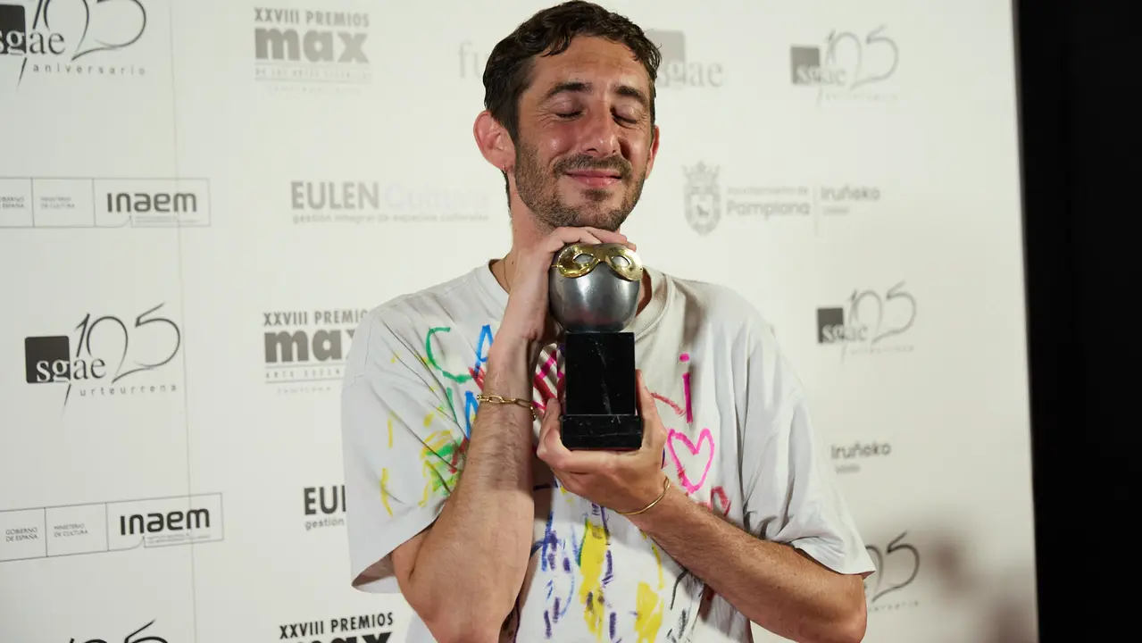 Premiados en la XXVIII edición de los Premios Max de las Artes Escénicas que este año se ha celebrado en el Teatro Gayarre de Pamplona. IÑIGO ALZUGARAY