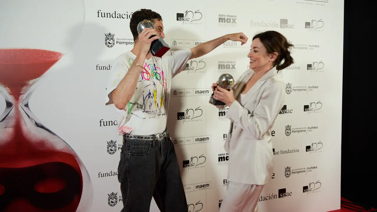 Premiados en la XXVIII edición de los Premios Max de las Artes Escénicas que este año se ha celebrado en el Teatro Gayarre de Pamplona. IÑIGO ALZUGARAY