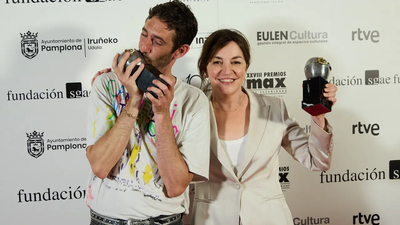 Premiados en la XXVIII edición de los Premios Max de las Artes Escénicas que este año se ha celebrado en el Teatro Gayarre de Pamplona. IÑIGO ALZUGARAY