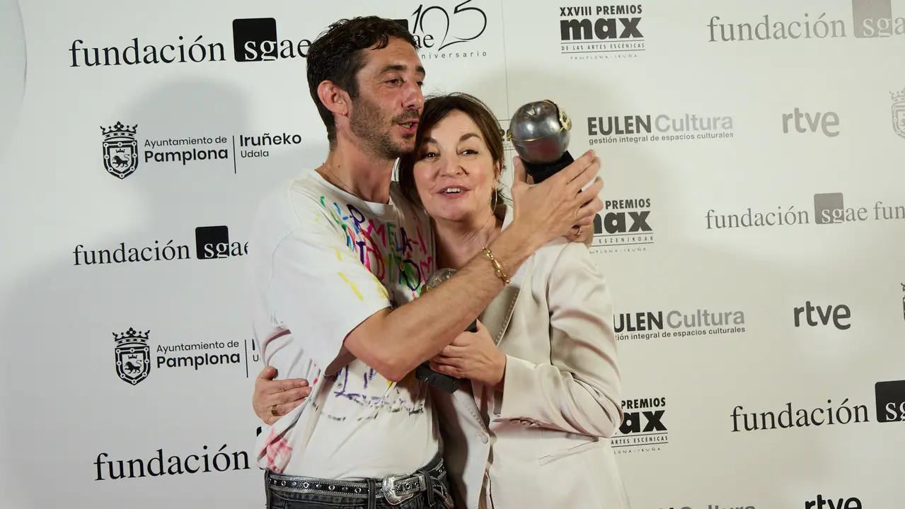 Premiados en la XXVIII edición de los Premios Max de las Artes Escénicas que este año se ha celebrado en el Teatro Gayarre de Pamplona. IÑIGO ALZUGARAY