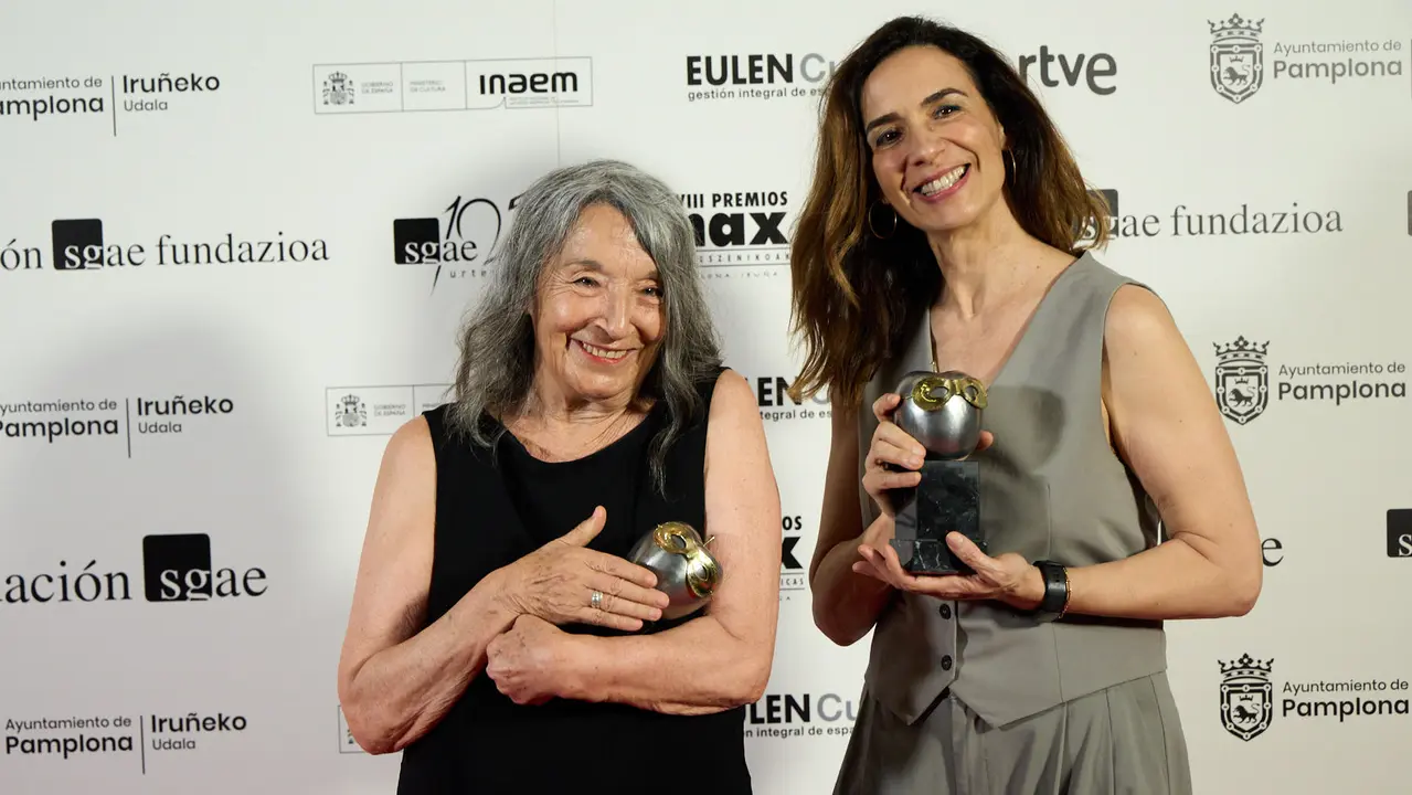 Premiados en la XXVIII edición de los Premios Max de las Artes Escénicas que este año se ha celebrado en el Teatro Gayarre de Pamplona. IÑIGO ALZUGARAY