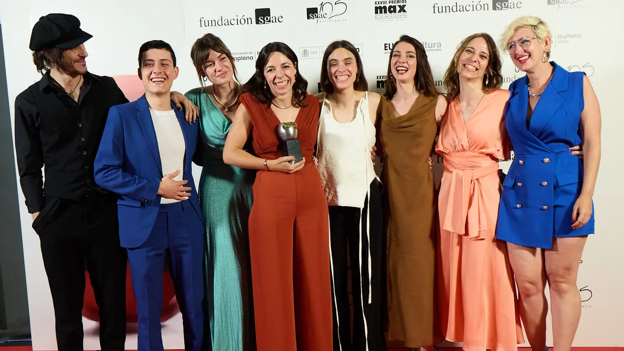 Premiados en la XXVIII edición de los Premios Max de las Artes Escénicas que este año se ha celebrado en el Teatro Gayarre de Pamplona. IÑIGO ALZUGARAY