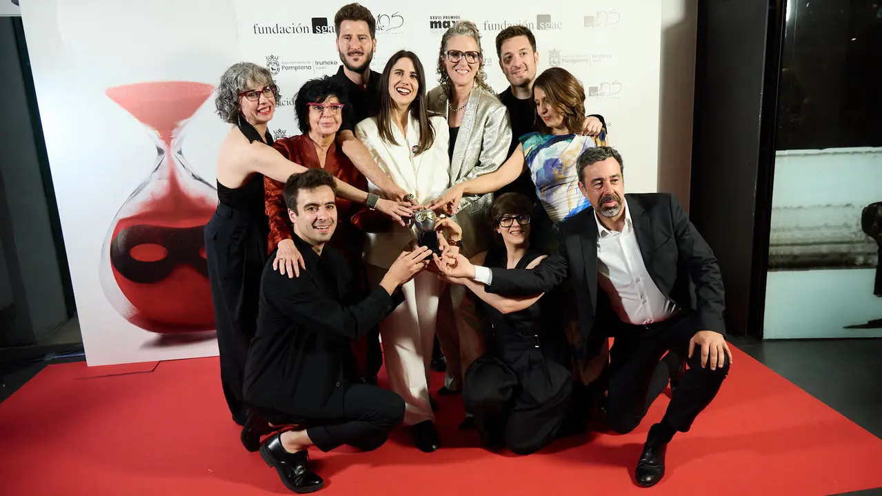 Premiados en la XXVIII edición de los Premios Max de las Artes Escénicas que este año se ha celebrado en el Teatro Gayarre de Pamplona. IÑIGO ALZUGARAY