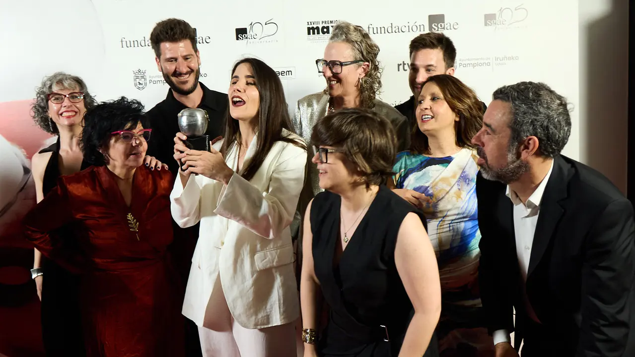 Premiados en la XXVIII edición de los Premios Max de las Artes Escénicas que este año se ha celebrado en el Teatro Gayarre de Pamplona. IÑIGO ALZUGARAY