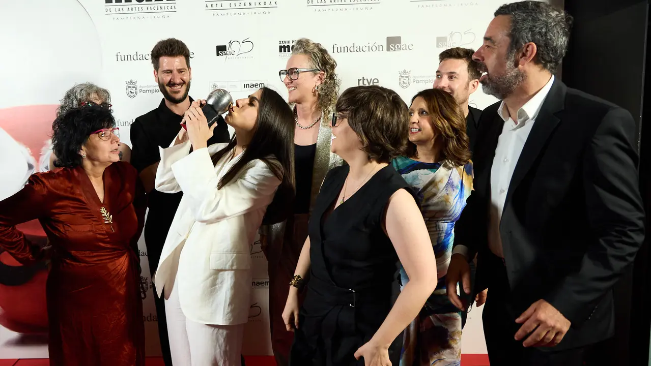 Premiados en la XXVIII edición de los Premios Max de las Artes Escénicas que este año se ha celebrado en el Teatro Gayarre de Pamplona. IÑIGO ALZUGARAY