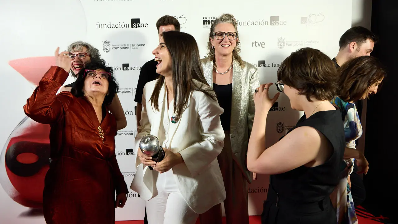 Premiados en la XXVIII edición de los Premios Max de las Artes Escénicas que este año se ha celebrado en el Teatro Gayarre de Pamplona. IÑIGO ALZUGARAY