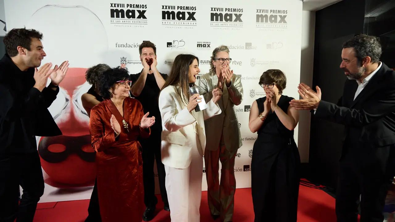 Premiados en la XXVIII edición de los Premios Max de las Artes Escénicas que este año se ha celebrado en el Teatro Gayarre de Pamplona. IÑIGO ALZUGARAY