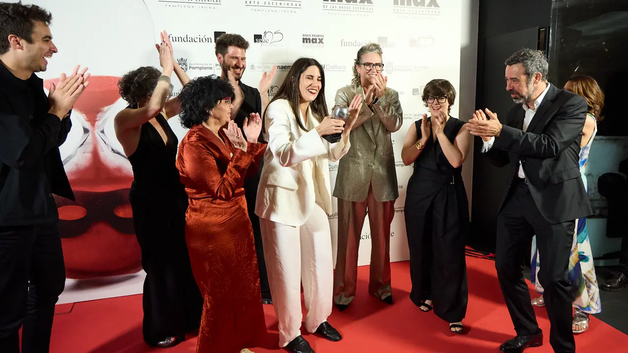 Premiados en la XXVIII edición de los Premios Max de las Artes Escénicas que este año se ha celebrado en el Teatro Gayarre de Pamplona. IÑIGO ALZUGARAY