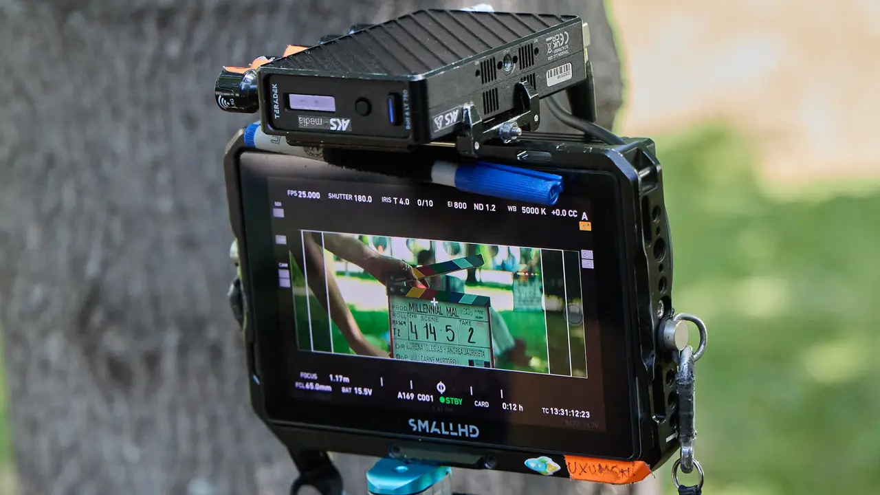 Rodaje en la UPNA de la serie 'Millennial Mal' creada por Lorena Iglesias y Andrea Jaurrieta para Filmin. IÑIGO ALZUGARAY