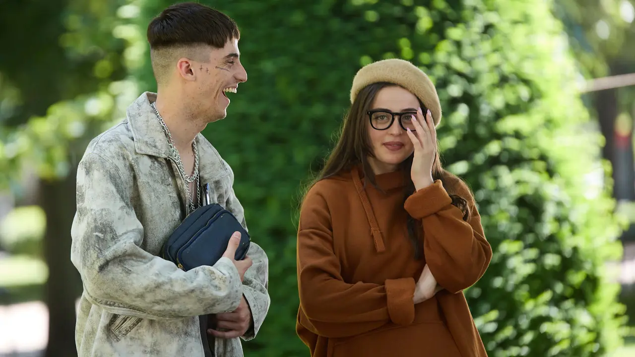 Rodaje en la UPNA de la serie 'Millennial Mal' creada por Lorena Iglesias y Andrea Jaurrieta para Filmin. IÑIGO ALZUGARAY