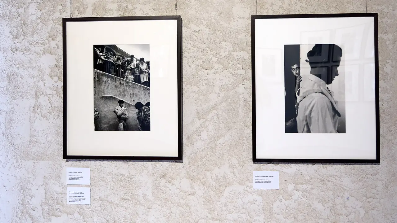 Presentación de la exposición 'Ramón Masats. El fotógrafo silencioso' en el Palacio del Condestable de Pamplona. IÑIGO ALZUGARAY