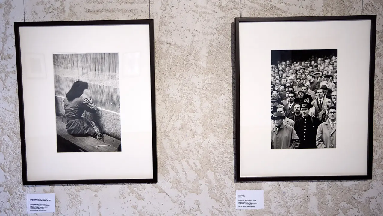 Presentación de la exposición 'Ramón Masats. El fotógrafo silencioso' en el Palacio del Condestable de Pamplona. IÑIGO ALZUGARAY