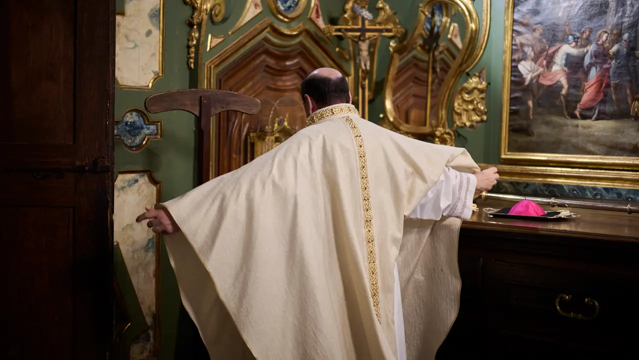 Procesión del Corpus Christi 2025 por las calles de Pamplona. PABLO LASAOSA