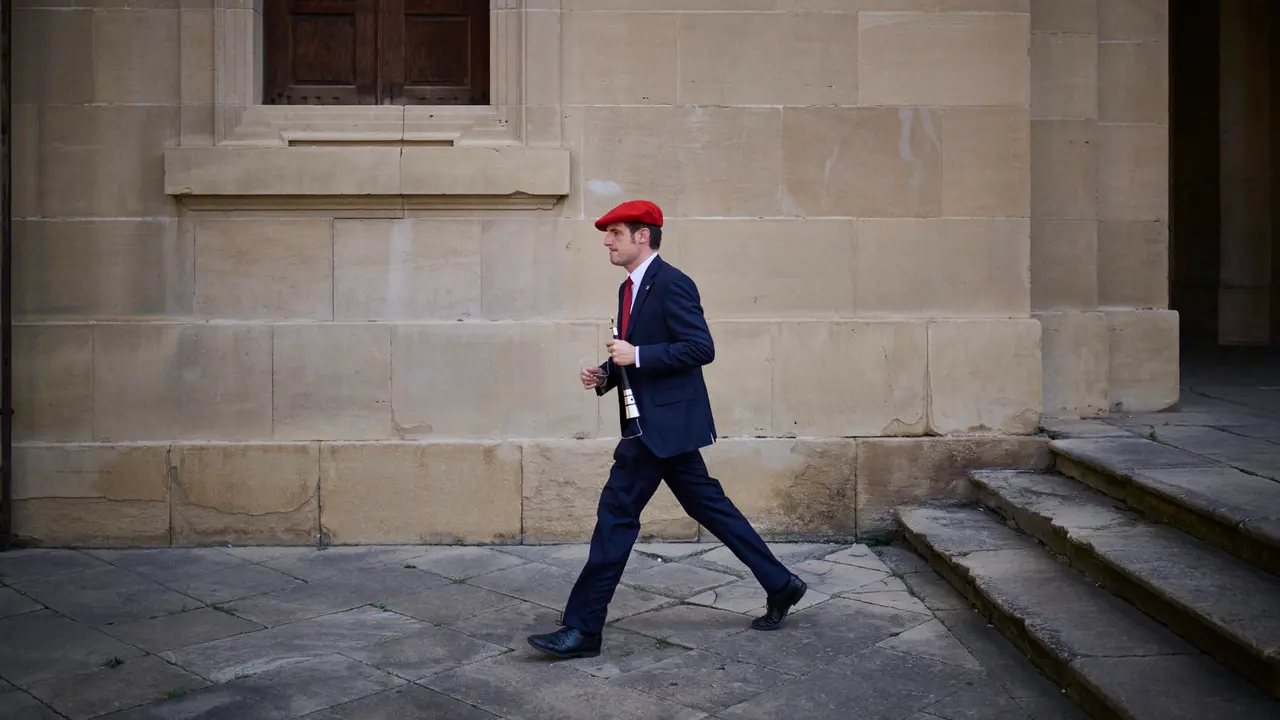 Procesión del Corpus Christi 2025 por las calles de Pamplona. PABLO LASAOSA