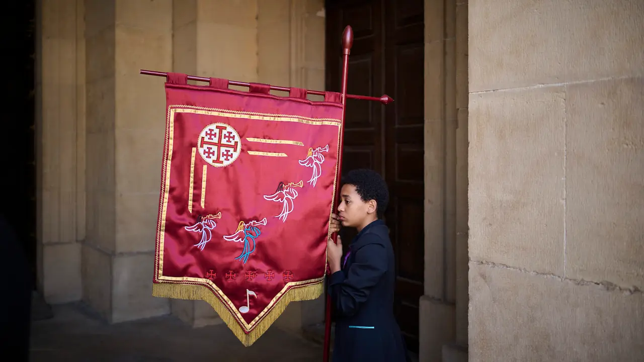 Procesión del Corpus Christi 2025 por las calles de Pamplona. PABLO LASAOSA