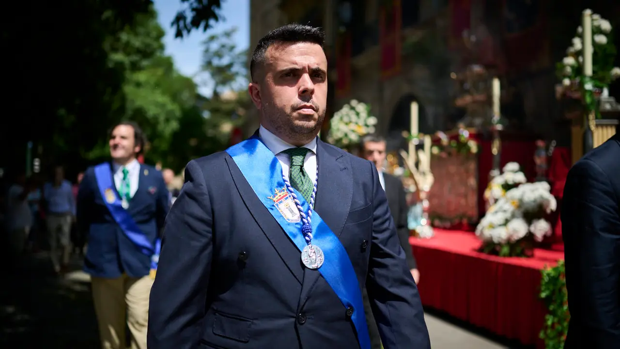 Procesión del Corpus Christi 2025 por las calles de Pamplona. PABLO LASAOSA