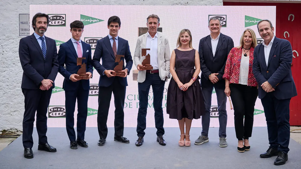 Entrega de los Premios Ciudadela de Pamplona 2024 , organizados por El Corte Inglés de Pamplona y Onda Cero. Acudirán en persona a recogerlos los premiados: Pablo Hermoso de Mendoza, Pablo Aguado y Jarocho. PABLO LASAOSA