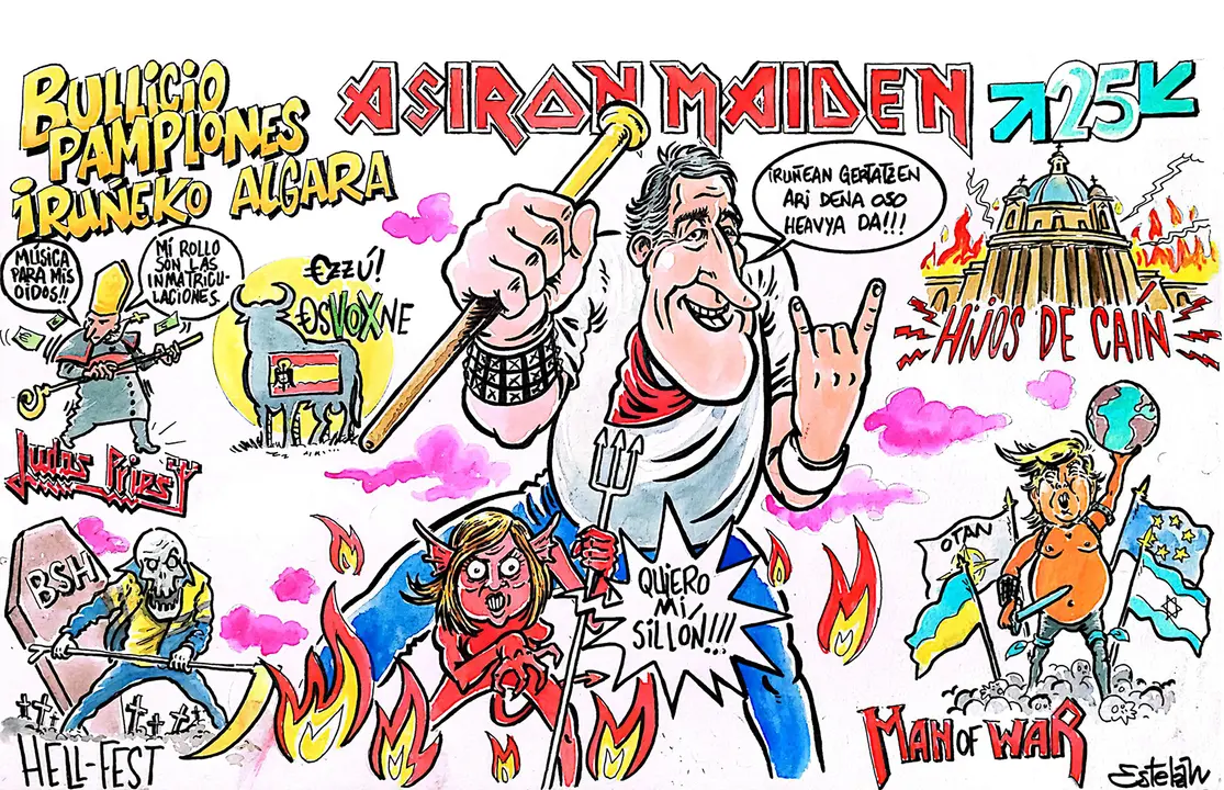 Pancarta de la peña El Bullicio.