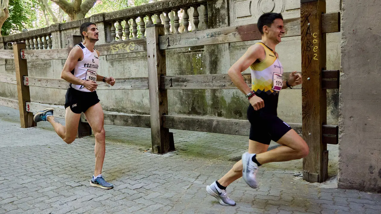 40º edición de la Carrera del Encierro organizada por la peña La Jarana en Pamplona. IÑIGO ALZUGARAY