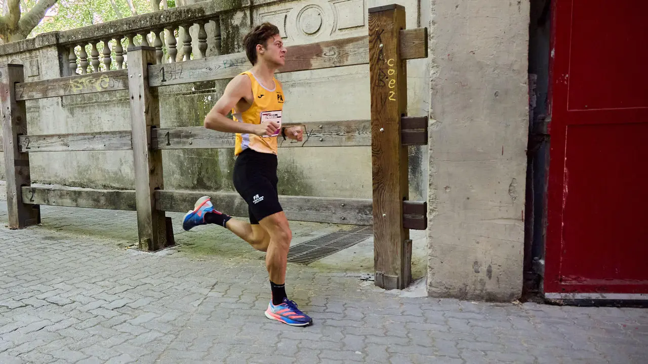 40º edición de la Carrera del Encierro organizada por la peña La Jarana en Pamplona. IÑIGO ALZUGARAY