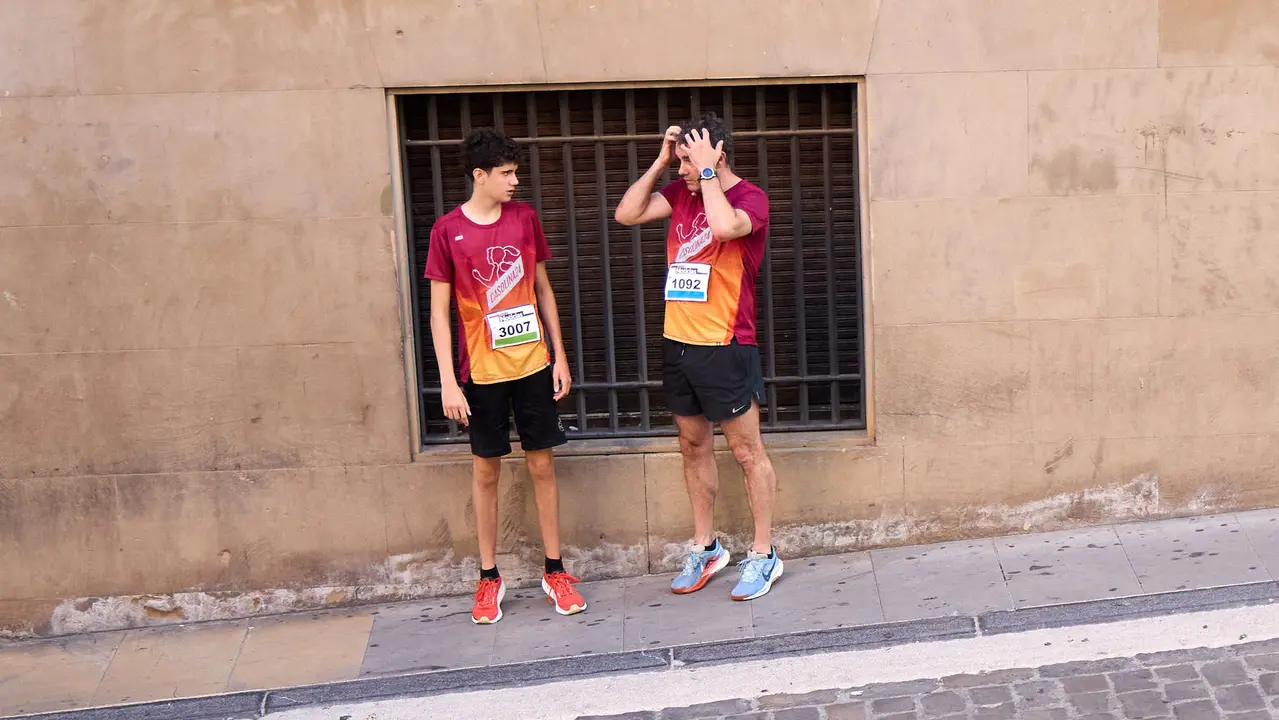 40º edición de la Carrera del Encierro organizada por la peña La Jarana en Pamplona. IÑIGO ALZUGARAY