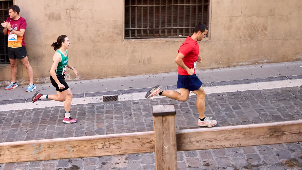 40º edición de la Carrera del Encierro organizada por la peña La Jarana en Pamplona. IÑIGO ALZUGARAY