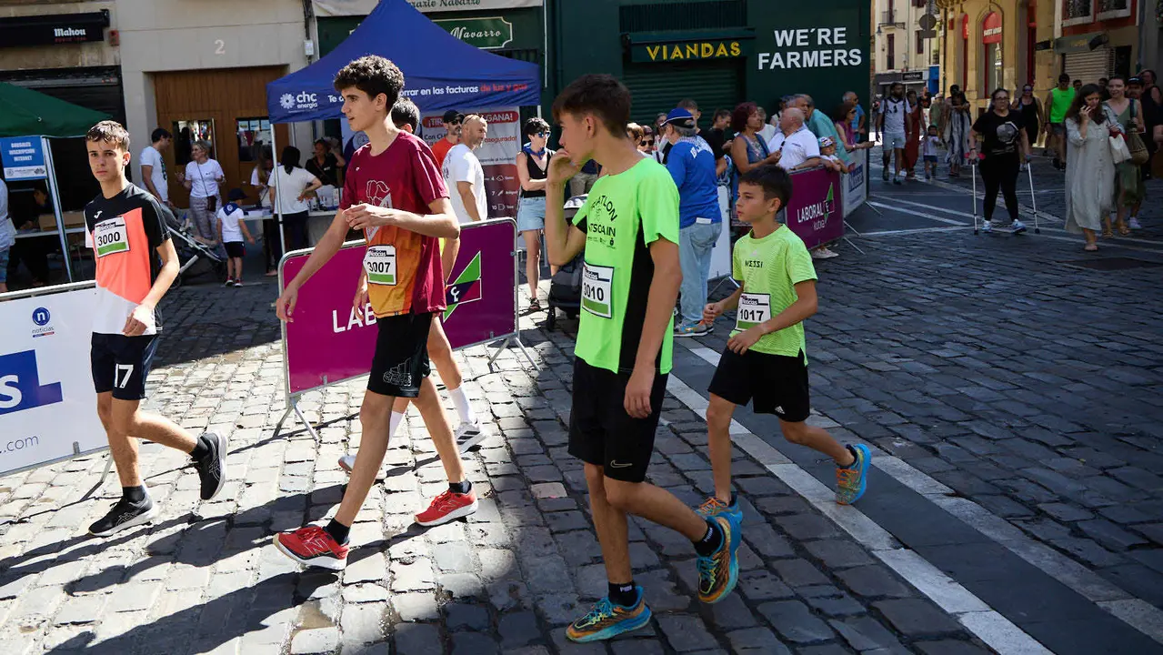 40º edición de la Carrera del Encierro organizada por la peña La Jarana en Pamplona. IÑIGO ALZUGARAY