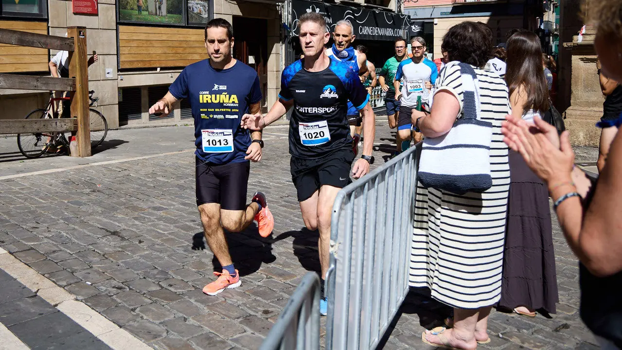 40º edición de la Carrera del Encierro organizada por la peña La Jarana en Pamplona. IÑIGO ALZUGARAY