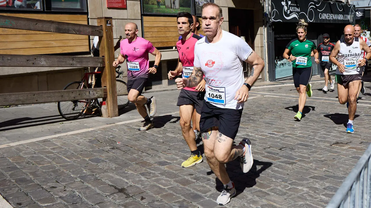 40º edición de la Carrera del Encierro organizada por la peña La Jarana en Pamplona. IÑIGO ALZUGARAY