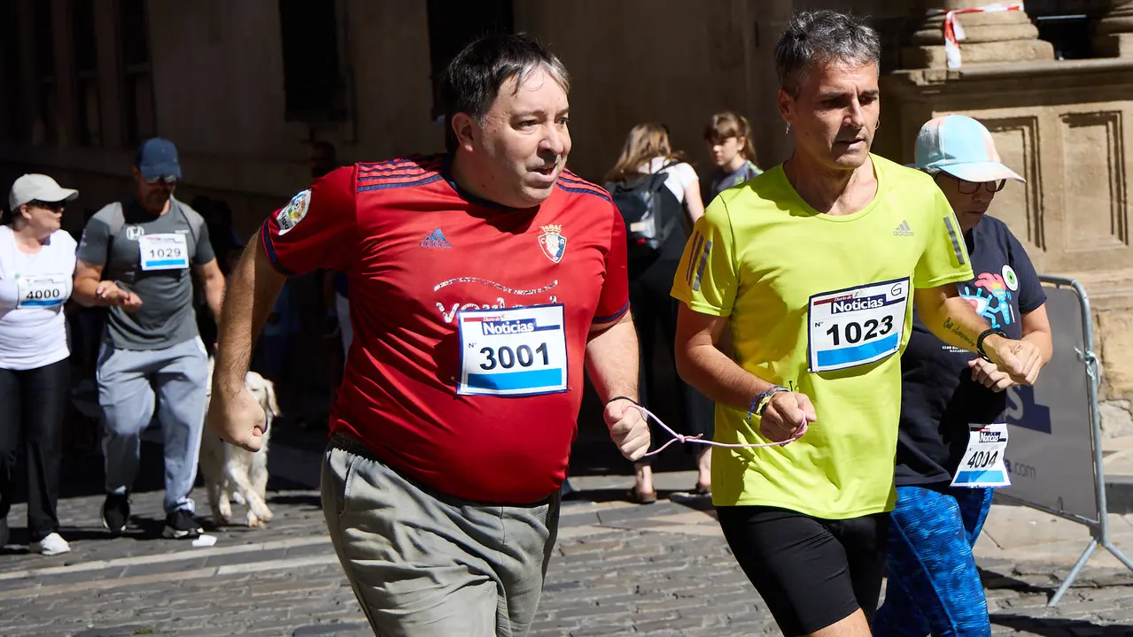 40º edición de la Carrera del Encierro organizada por la peña La Jarana en Pamplona. IÑIGO ALZUGARAY