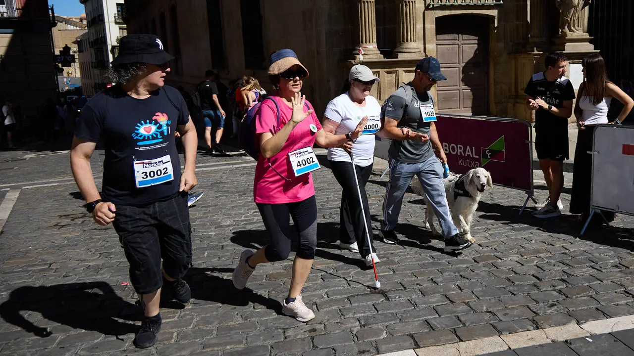 40º edición de la Carrera del Encierro organizada por la peña La Jarana en Pamplona. IÑIGO ALZUGARAY