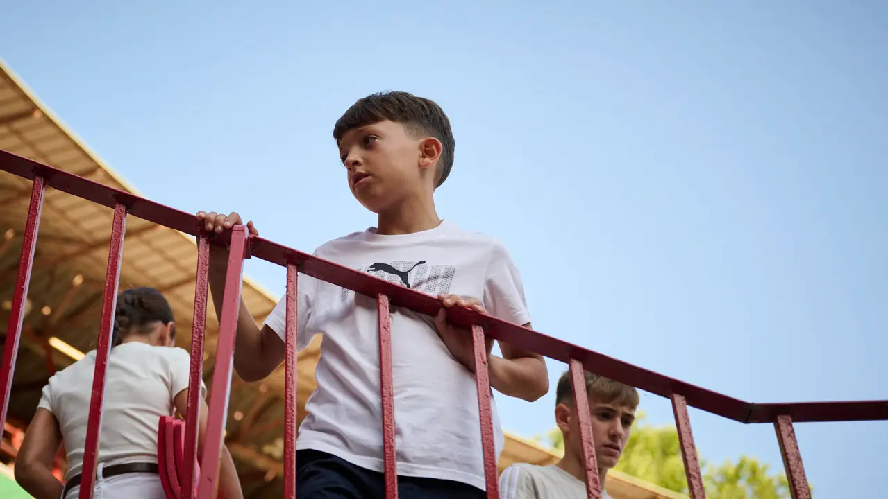 Novillada de Pincha durante las fiestas de San Fermín 2025 para los novilleros Aarón Palacio, El Mene y Bruno Martínez. PABLO LASAOSA