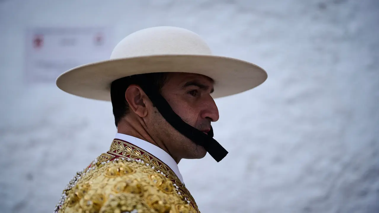Novillada de Pincha durante las fiestas de San Fermín 2025 para los novilleros Aarón Palacio, El Mene y Bruno Martínez. PABLO LASAOSA