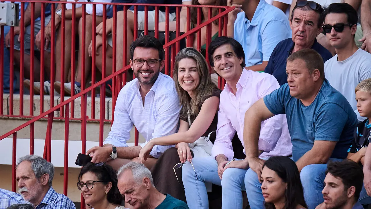 Novillada de Pincha durante las fiestas de San Fermín 2025 para los novilleros Aarón Palacio, El Mene y Bruno Martínez. PABLO LASAOSA