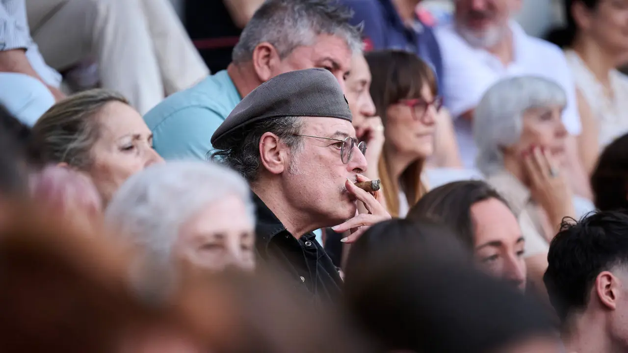 Novillada de Pincha durante las fiestas de San Fermín 2025 para los novilleros Aarón Palacio, El Mene y Bruno Martínez. PABLO LASAOSA