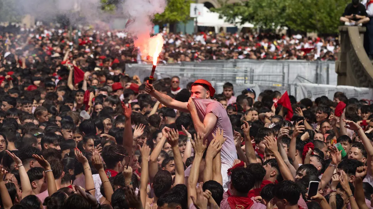 Chupinazo 2025 desde la Plaza del Castillo 2025. Maite H.Mateo-09