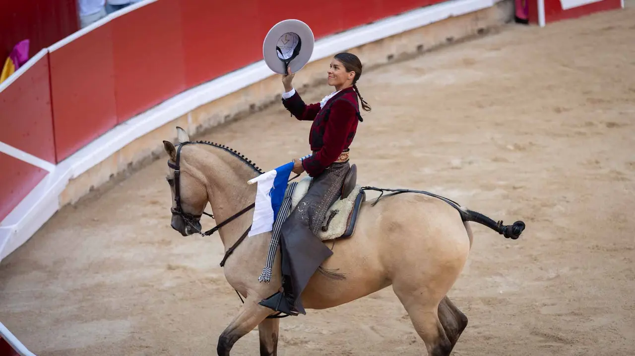 Corrida de Rejones en la Feria del Toro de San Fermín 2025. Maite H. Mateo.-16