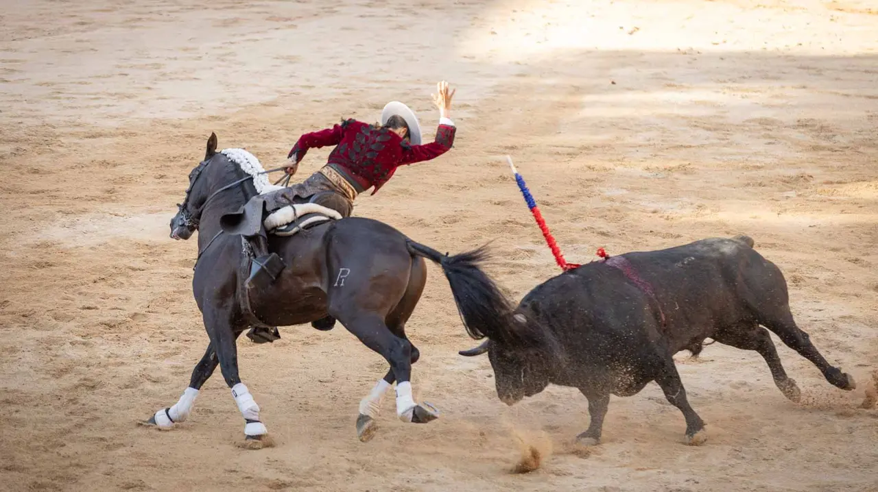 Corrida de Rejones en la Feria del Toro de San Fermín 2025. Maite H. Mateo.-19